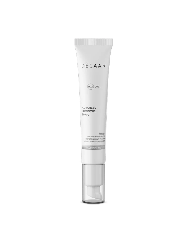Decaar ADVANCED LUMINOUS SPF50 Apsaugantis ir šviesinantis kremas su SPF50
