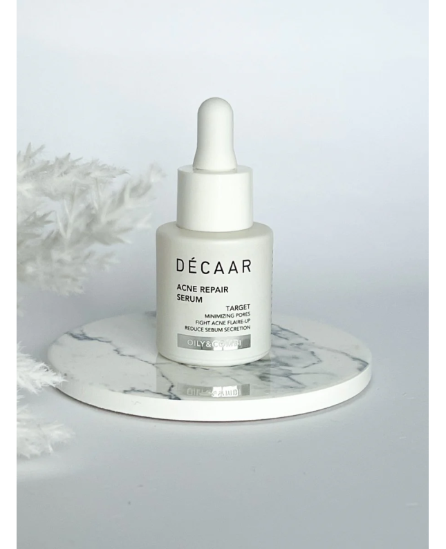 Decaar ACNE REPAIR SERUMAS Retinolio, niacinamido ir salicilio rūgšties aknės požymius mažinantis serumas