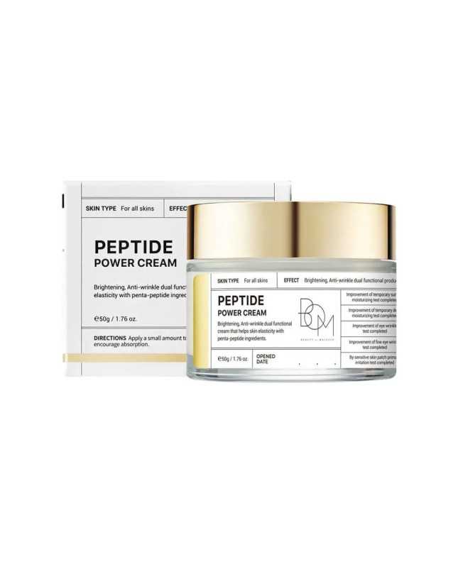 BOM Peptide Power Cream - kremas su peptidais ir auksu, 50g