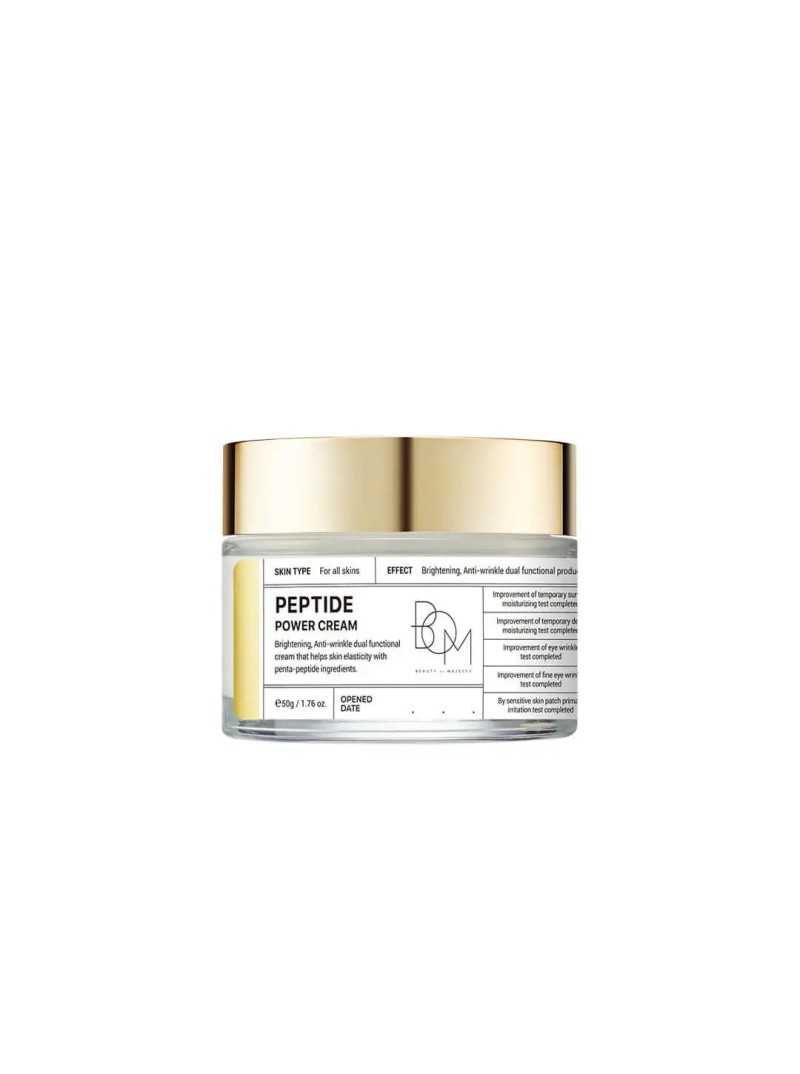 BOM Peptide Power Cream - kremas su peptidais ir auksu, 50g