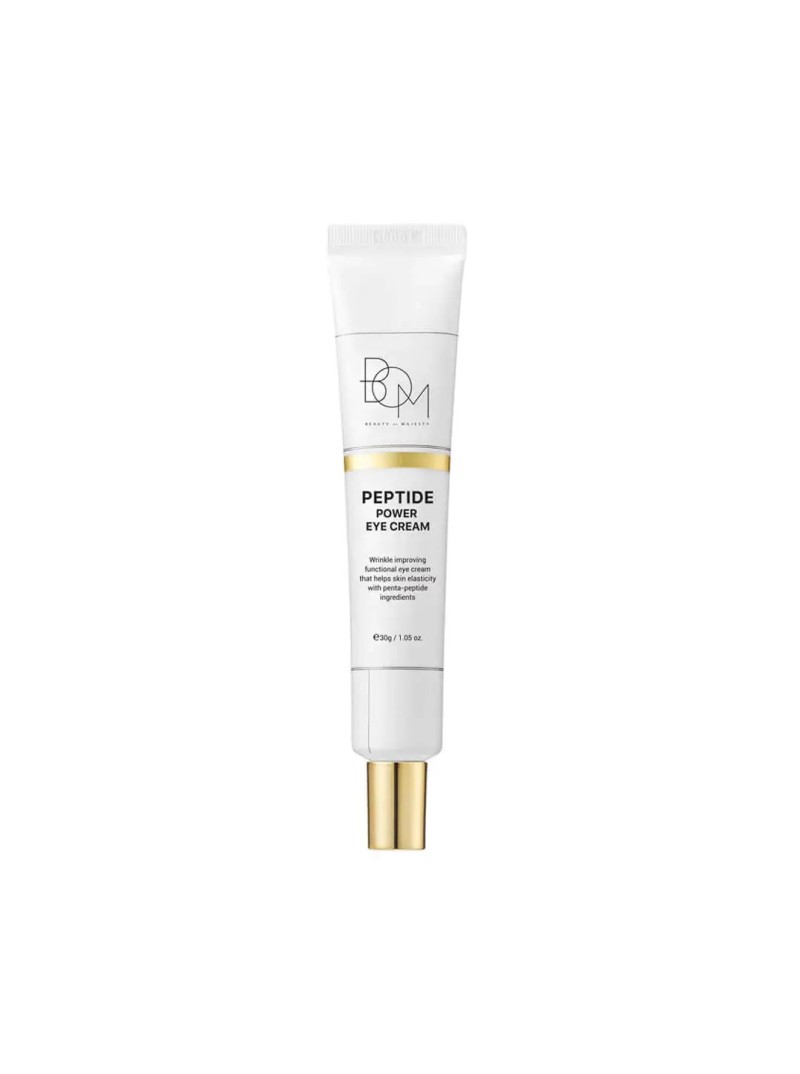BOM Peptide Power Eye Cream - paakių kremas su peptidais ir auksu, 30g