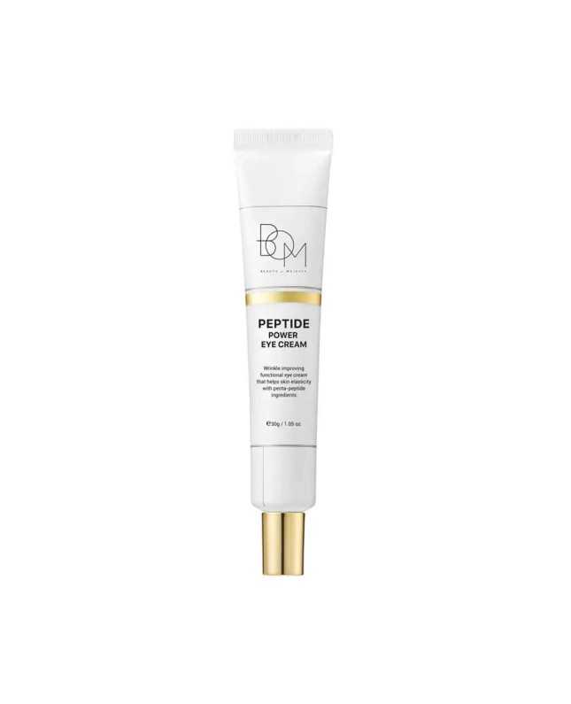 BOM Peptide Power Eye Cream - paakių kremas su peptidais ir auksu, 30g