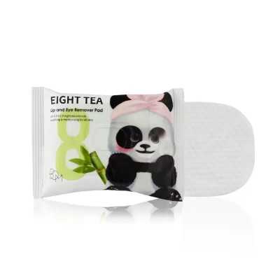 BOM Eight Tea Lip and Eye Remover Pad - valomieji diskeliai, 30vnt