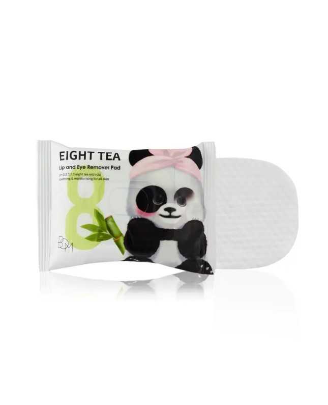 BOM Eight Tea Lip and Eye Remover Pad - valomieji diskeliai, 30vnt