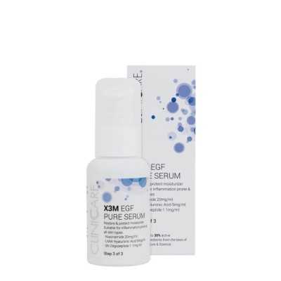 Clinicare X3M EGF PURE SERUM MOISTURIZER priešuždegiminio poveikio drėkinantis veido serumas, 50 ml.